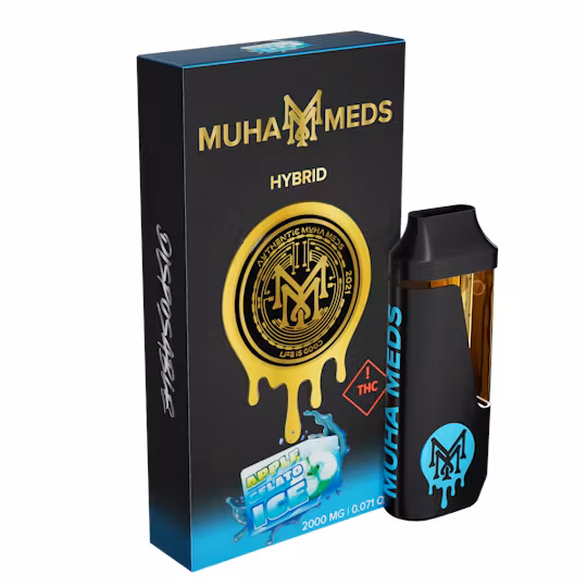 Muha Meds Apple Gelato Ice All-In-One 2000MG