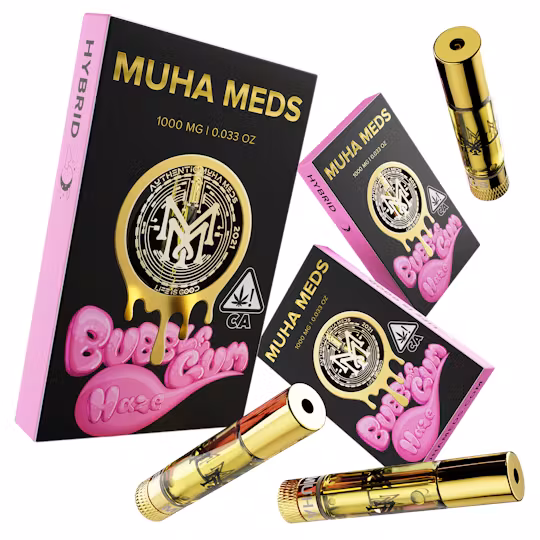 Muha Meds Bubble Gum Haze Cartridge 1,000mg