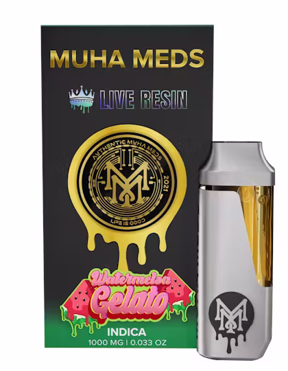 Muha Meds Watermelon Gelato Live Resin Disposable